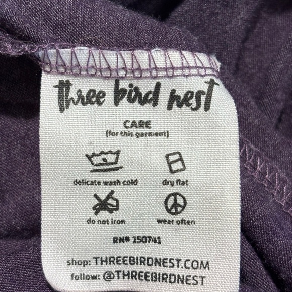 THREE BIRD NEST Sz XL Purple Soft Jersey Knit Harem Thin Adjustable Straps - Picture 12 of 12